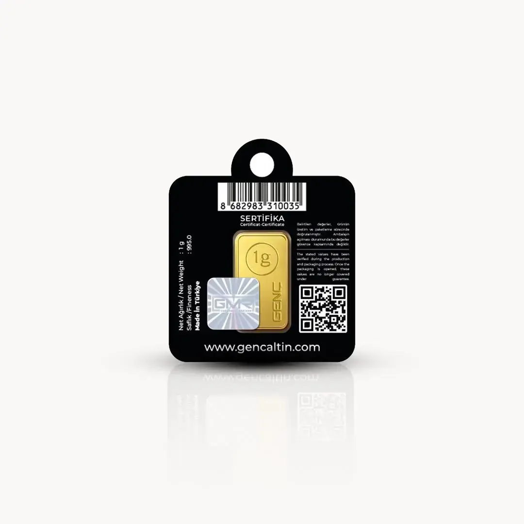 özel ambalajlı 10 gram külçe altın görseli