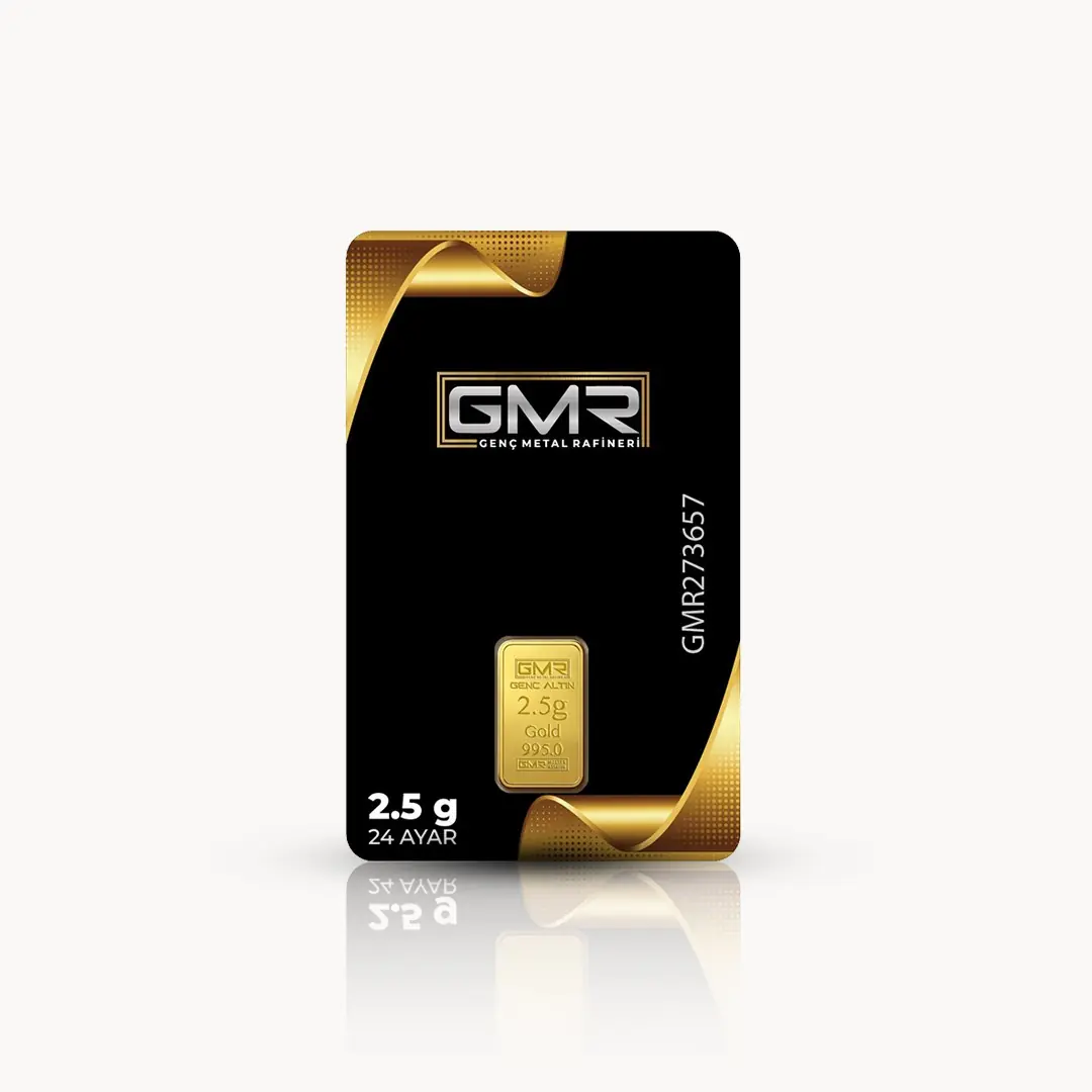 2.5 gram 24 ayar külçe altın sertifika arka yüz görseli